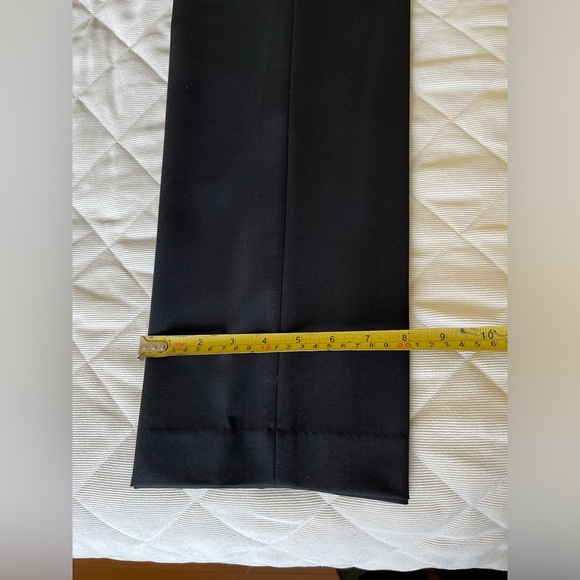 Ralph Lauren 96% fine wool black dress pants high waist straight legs US 10 - Picture 13 of 13